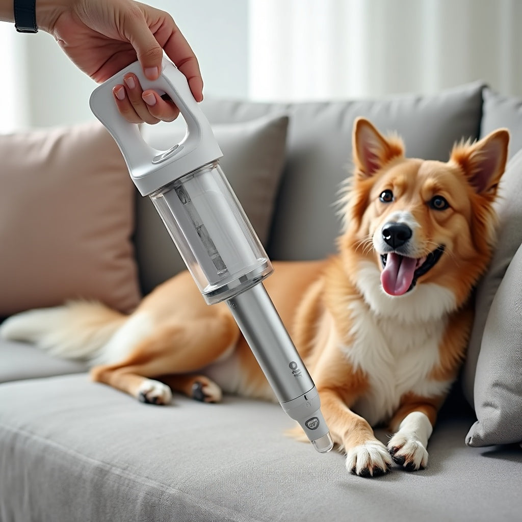Cleaning up pet hair