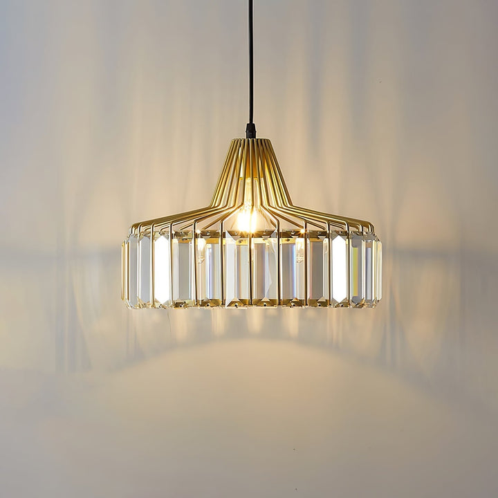 Modern Black Crystal Pendant Light | Elegant Hanging Fixture