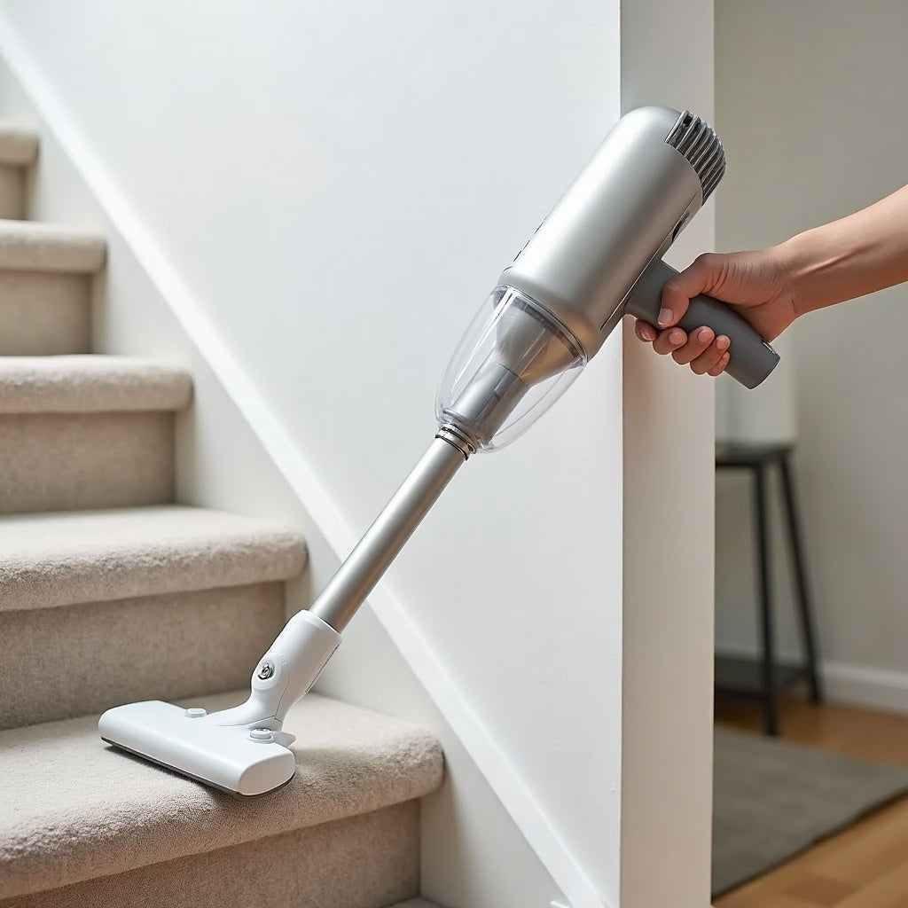 Cleaning stairs